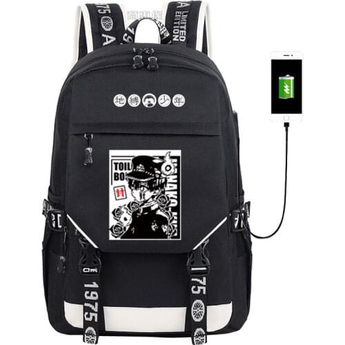 2020 New Toilet-bound Jibaku Shounen Hanako-kun Backpack Fashion schoolbag Anime Student oxford high-capacity Bag unisex