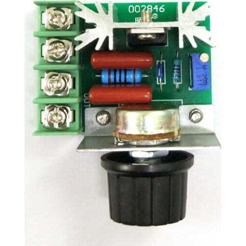 5PCS/LOT 2000W thyristor governor motor 220V high power electronic voltage regulator light, speed and temperature regulation