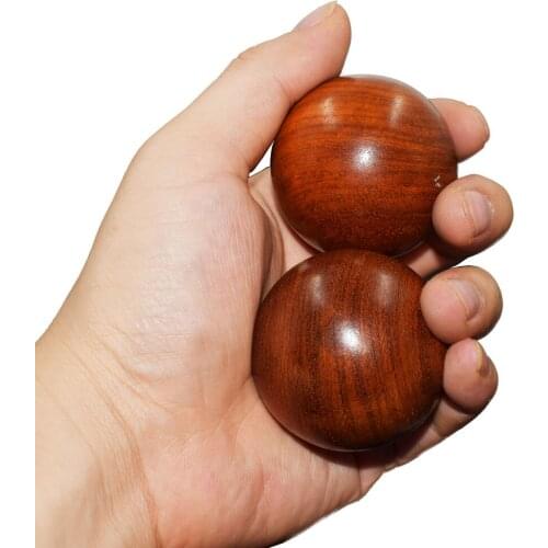 5cm Natural Green sandalwood/Rosewood Health Ball Finger Rehabilitation exercises Massage Training Hand massag 2pcs/lot