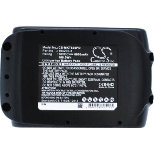 Cameron Sino 6000mAh battery for MAKITA BBO180 BBO180Z BCF201 BCF201Z BCL180 BCL180F BCL180W BCL180Z BCL180ZW BCL182 BCL182Z