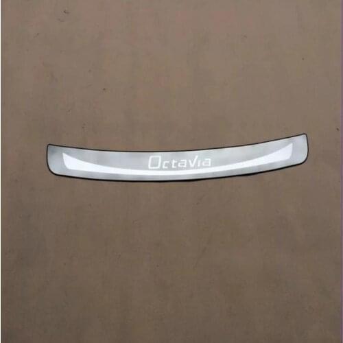 Car Sticker For Skoda Octavia A7 2015-2018 Sedan After Guard Rear Bumper Trunk Guard Door Sill Plate Car Accessories Car-Stying