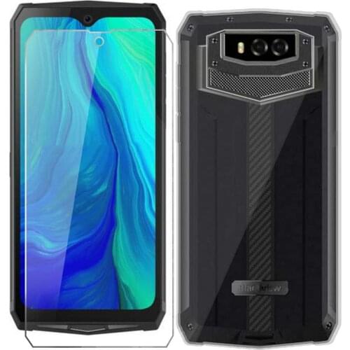 Blackview BV9100 6.3''Case Tempered Glass Case Soft Silicone Phone Case With Full Tempered Glass Blackview BV9100 6.3