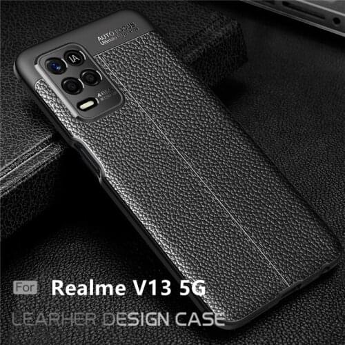 For Cover OPPO Realme V13 Case For Realme V13 Capas Shockproof Phone Bumper Armor TPU Soft Leather For Fundas Realme V13 Cover