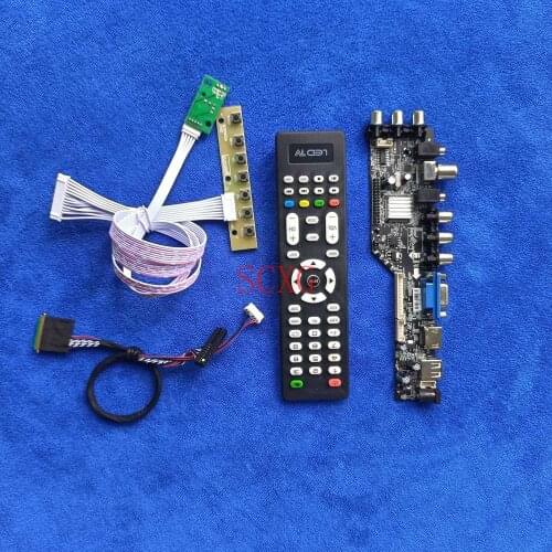 Screen controller board 1366*768 40 Pin LVDS DIY Kit LCD LED Digital signal DVB AV VGA USB HDMI-compatible Fit B133XW01/B133XW02