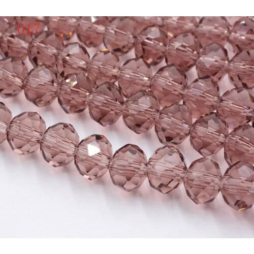 FLTMRH Purple Red Colors 4mm 140pcs Rondelle Austria faceted Crystal Glass Beads Loose Spacer Round Beads for Jewelry Making