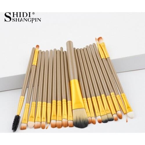 20PCS Makeups Brushes natural-synthetic hair beauty makeup Brushes Make Up Eye Liner Cosmetics brushes tools sets for Maquiagem