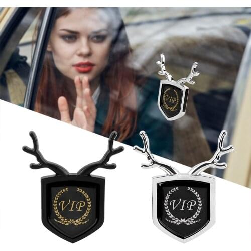 LEEPEE VIP Car Window Pillar Trim Sticker Creative Occlusion Scratches Auto Decoration Car Styling 3D Auto Decals