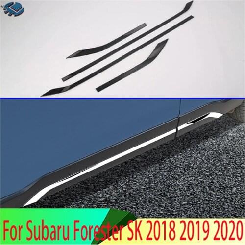 For Subaru Forester SK 2018 2019 Side Door Line Garnish Body Trim Accent Molding Cover Bezel Styling Protector