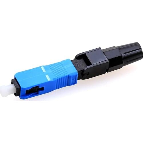 50PCS Low Price Sale SC/UPC SM Optical Fiber Fast Connector FTTH Field Quick Assembly Fiber Optic SC Fast Connector