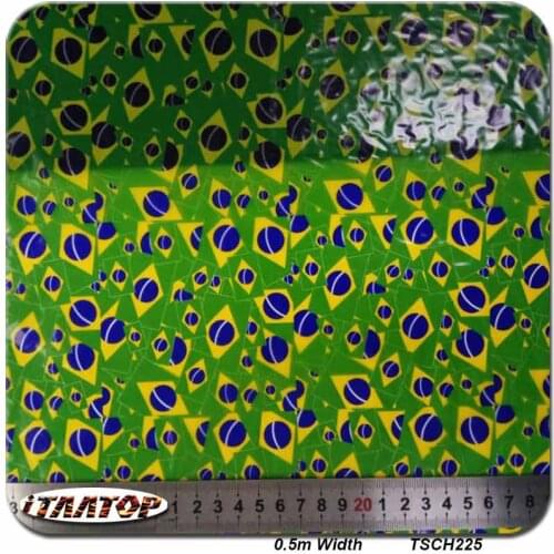 ITAATOP Brazil Flag Dip Film TSCH225 0.5M * 2/10/20M Water Transfer Printing Film