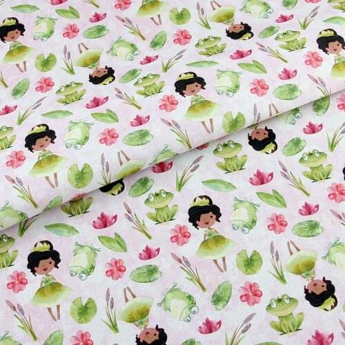 Half Meter 100% Cotton fabric Printed Cartoon Sewing Quilting Fabrics for Patchwork Needlework DIY Handmade Accessories