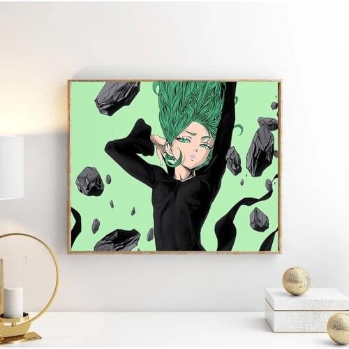 One Punch Man Poster Original Design Anime Wall Art Print Scroll Poster,20 x 28 Inches,No Frame