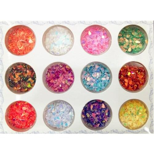 Rainbow Tear Drop Nail Glitter Paillette Flakes Decor Petal Nail Art Confetti Glitter Sets Decoration Party Eyeshadow Sequins