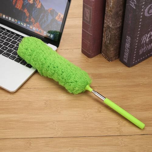 Adjustable Stretch Microfiber Duster Eco-Friendly Static Suction Dusting Brush for Furniture Bottom Household Cleaning