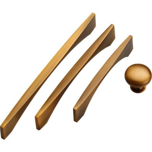 Household Kitchen Cabinet Pulls Pure Copper Drawer Handle Wine Cabinet Cupboard Door Wardrobe Pull, Bathroom Basin Door Handles