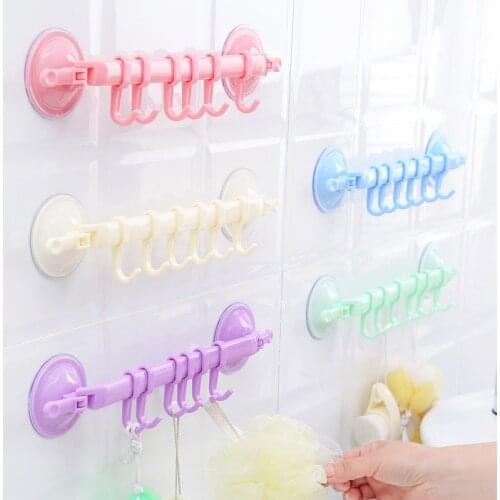 Double Suction Cup Towel Holder Adjustable Towel Hooks Rack Hanging Shelf Holder For Hooks Sucker Shelf For Kitchen Bathroom