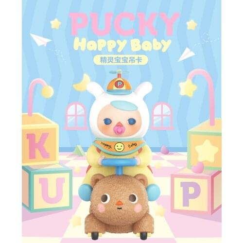 Happy Baby Elevator Handmade POPMARt Blind Box PUCKY Elves Do Web Celebrity Piquet Childrens Day Gift Home Decoration