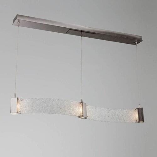 Modern Long Bar Glass A Chandelier Designer Northern Europe Bar Counter To Work In An Office Studio Restaurant A Chandelier