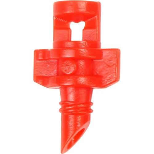 25PCS 360 Degree Irrigation Sprinkler Red Insert Spray Refraction Nozzle Spray Nozzles Flower Fruit Tree Irrigation Nozzle