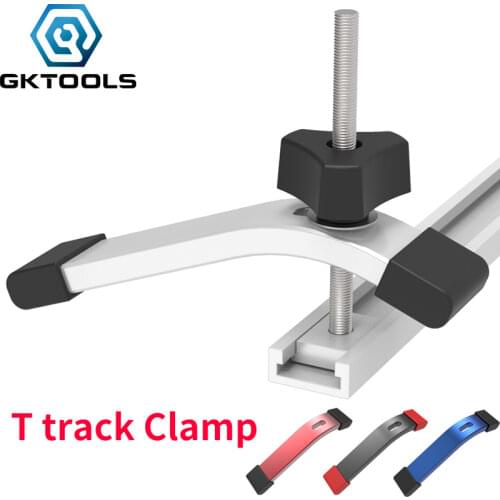 T Track Slider M8 T Screw M8 Nut Saw Table Acting Hold Down Clamp for Type 19 30 45 T-Slot T-Track Woodworking DIY Tools