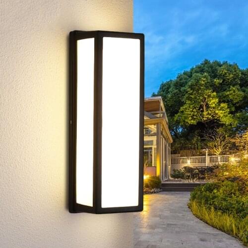 Thrisdar 18/30/50W LED Outdoor Waterproof Wall Lamp Outdoor Balcony Terrace Porch Light Courtyard Garden Front Door Wall Light