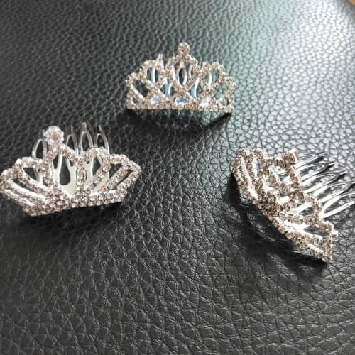 Pet Grooming Baby Tiaras Hair Accessories Crown Hair Ornaments Hairpins Rhinestone Dogs Hair Clips