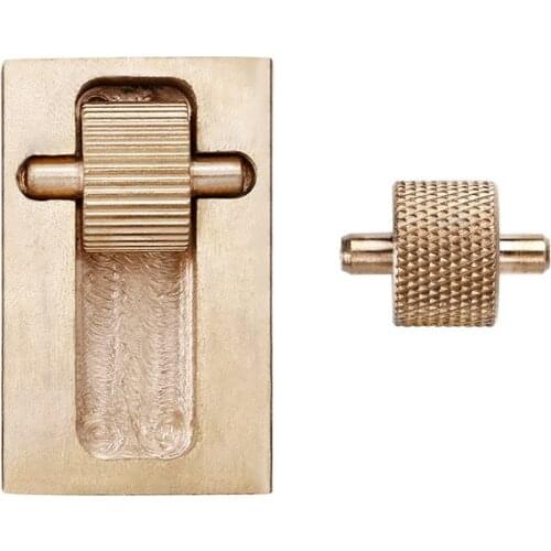 Leather Craft Brass Edge Oil Box With Two Rollers Mini Side Oil Hopper Box Dye Box Bucket DIY Leather Tool Standard Shiping