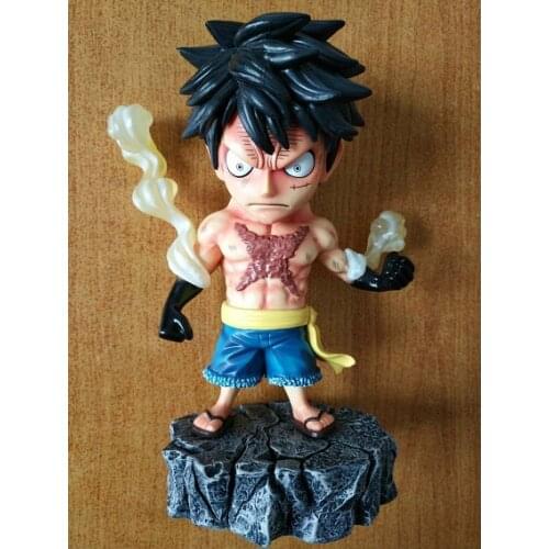 15CM pvc Japanese anime figure Monkey D. Luffy Tattoo Roronoa Zoro holding knife Underworld action figure