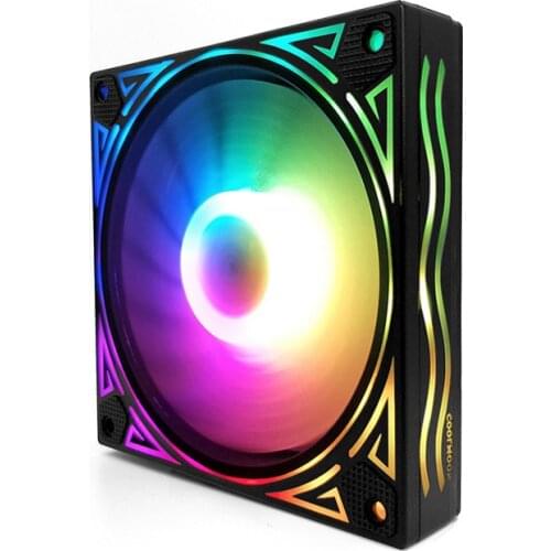 Colorful 120mm fan Computer LED Fan Water Cooler Cooler Fan Case Glare Red Blue Green White Cooler Fans Cooling RGB Case Fan CPU