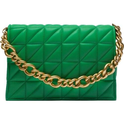 Thick Chain 2021 New Arrival Lady Messenger Bags Women Handbags Pu Leather Luxury Famous Brand Shoulder Bags Female