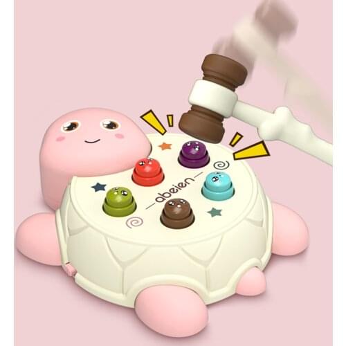 1pc Electric Hamster Baby Toy Sound Light Knock Music Game Whack-A-Mole Game Machine Educational Toy Children Montessori Toy