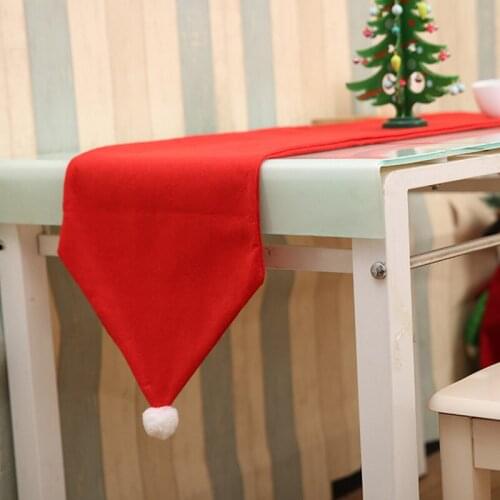1Pc Christmas Decorations 1.76meter Red Tablecloth Flag Christmas Dinner Table Decor Xmas Party Home Decor New Year Decorations