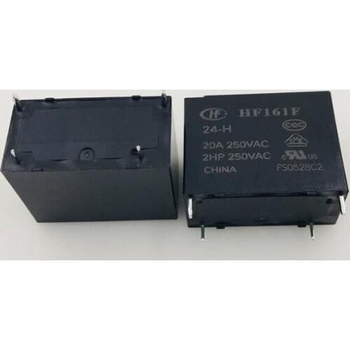 10PCS/lot Relay HF161F-12-H HF161F-24-H 20A250VAC 4PIN