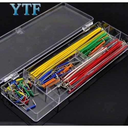 140Pcs U Shape Solderless Breadboard Jumper Cable Wire Kit For Arduino Shield For raspberry pi Drop Shipping