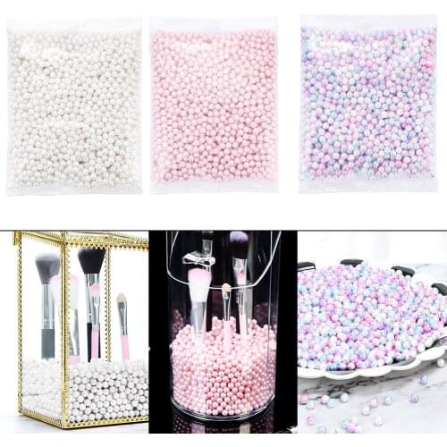 300g Fillings Pearls Beads Decoration Charms for Makeup Brush Bucket Storage Box Makeup Container Bucket Filling Pearls