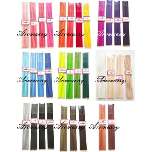 500pcs 13-color Aroma Reed Fiber Diffuser Stick Perfume Essential Oil Diffuser for Home Bathrooms Fragrance Diffuser