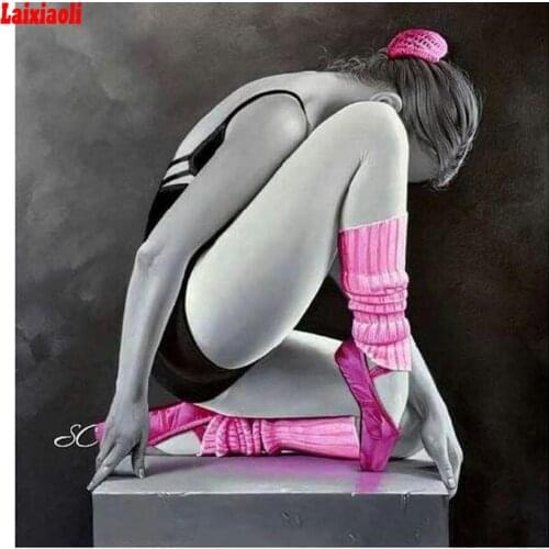 5D Diamond Embroidery Ballerina girl Icon hobby art DIY Diamond Painting portrait Cross Stitch Full Square Drill Mosaic Decor