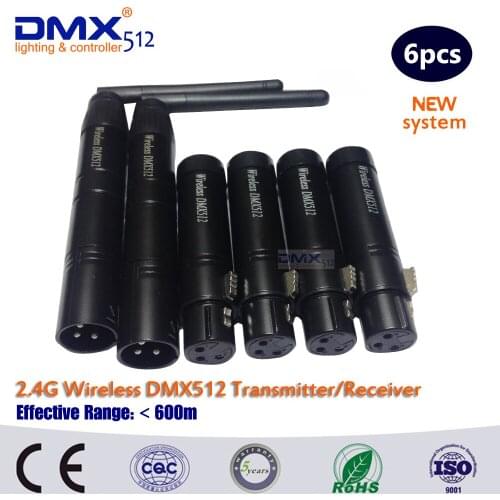 DHL Free Shipping LED Dmx Controller Wireless Dmx512 receiver,2.4g wireless dmx, wireless dmx512 transmitter