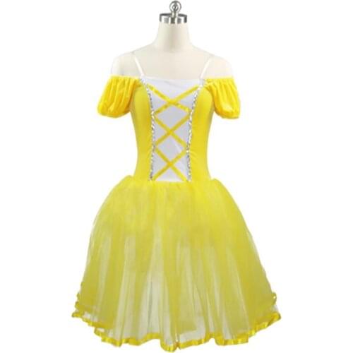 Free Shipping!!Yellow Giselle Ballet costume,blue Romantic ballet tutu custom made,royal long ballet tutu, classical ballet tutu