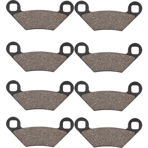 Cyleto Motorcycle Front and Rear Brake Pads for POLARIS 500 Sportsman Forest 500 2012