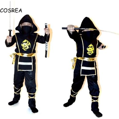 Kids Ninja Cosplay Costumes Halloween Party Boys Girls Children Cosplay Assassin Costume Warrior Stealth Childrens Day Gifts