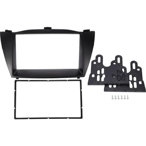 Double Din Car Radio Fascia for 2010 HYUNDAI TUCSON IX35 Install Frame DVD Panel
