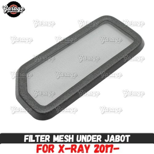 Filter mesh new look for Lada X-Ray 2017- under jabot ABS plastic accessories guard cover protective pad car styling tuning