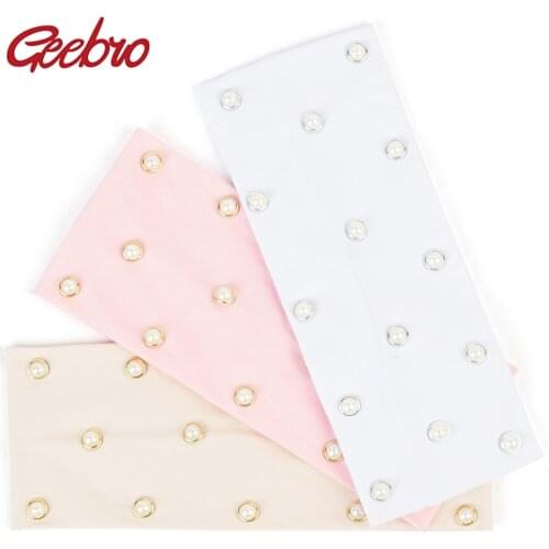 Geebro 2019 New Spring Summer Fashion Women Headbands Pearl Wide Soft Cotton Girls Womens Hairband Flat Hair Accessories DD735