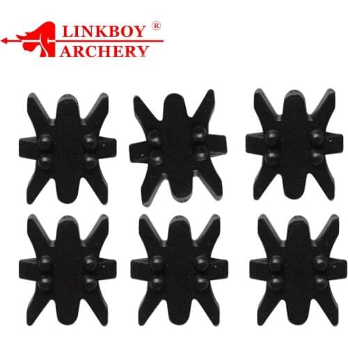 Linkboy Archery 6pcs/12pcs Bow String Silencers Archery Bow Stabilizer Accessories Hunting Arrows