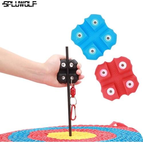 High Quality Silica Gel Bow Shooting Target Accessory Archery Arrow Puller Tool With Keychain