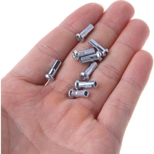 50 50 Pcs/Set Bicycle Spoke Cap 14G 12mm Steel Metal Cover MTB Bike Parts Fixed Gear Folding Bikes Universal Practical