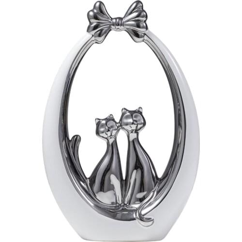 Creative Happy Cat Couple home decorations Bedside living room wine cabinet decorations wedding gifts