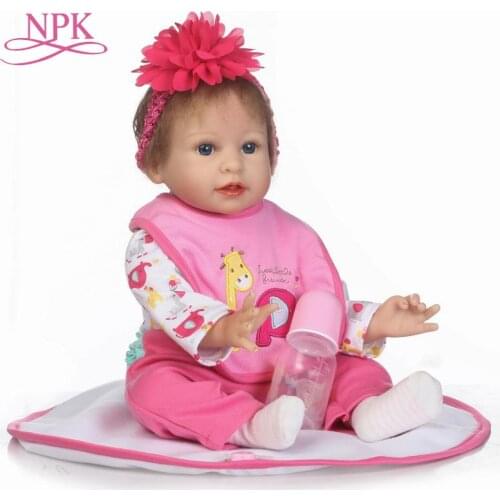 NPK reborn doll with soft real gentle touch new design cloth body toys for children playing Christmas Gift