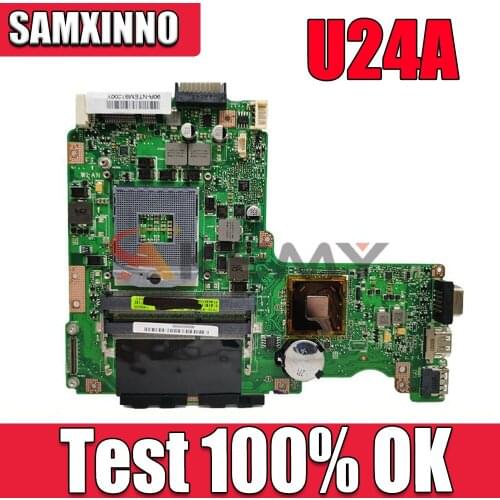 U24E mainboard REV2.0 For ASUS U24 P24E U24E U24A Laptop motherboard HM65 DDR3 MAIN BOARD 100% Tested